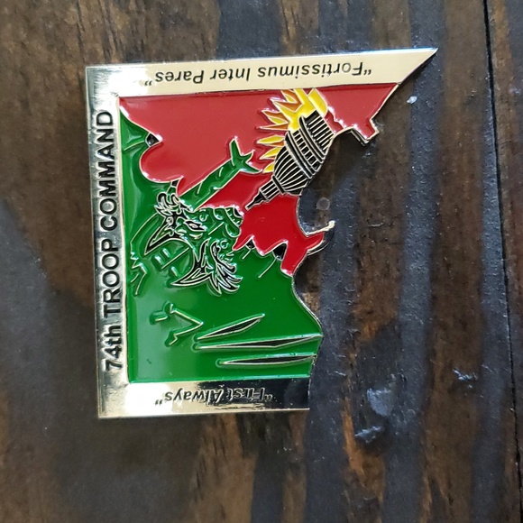🌲 74th Troop Command Challenge Coin - Picture 1 of 3